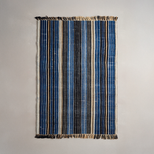 블루 스트라이프 러그